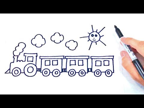 Video: Cómo Dibujar Un Tren