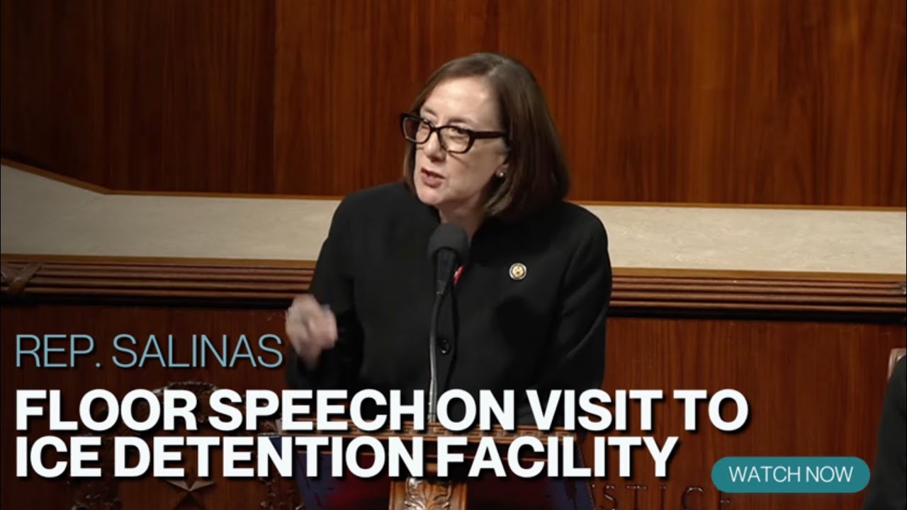 Член палаты представителей Салинас выступила с речью в Сенате, осуждающей бесчеловечное обращение...