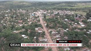 Kabinda | vue aérienne du chef-lieu de la Lomami