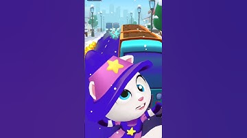 Funny Fails Talking Tom Gold Run Witch Angela Android Gameplay#101 #talkingtom #shortfeed #shorts