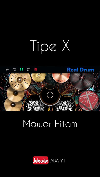 Tipe X - Mawar Hitam | Real Drum cover #shorts #shortvideo #tipex
