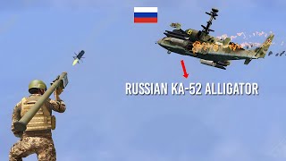 Ukranian AA missile system vs Russian Helicopters | Russian KA-52 destroyed by AA