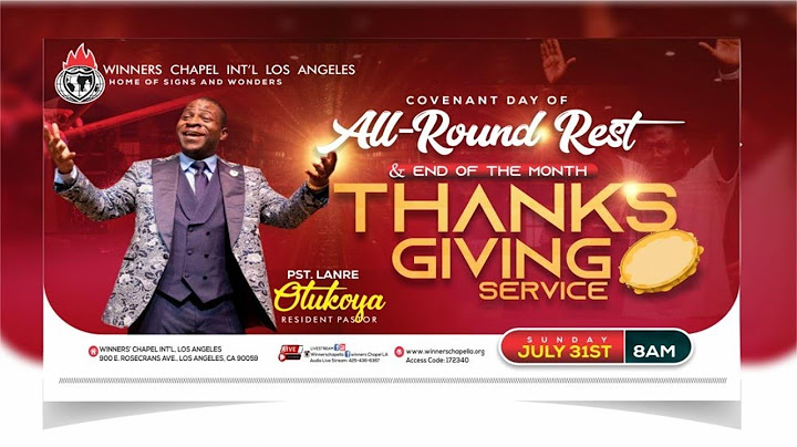 COVENANT DAY OF ALL ROUND REST | JULY 31TH, 2022.