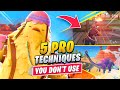 5 BROKEN Techniques The Pros Use That You Probably Don't (Fortnite Tips & Tricks)