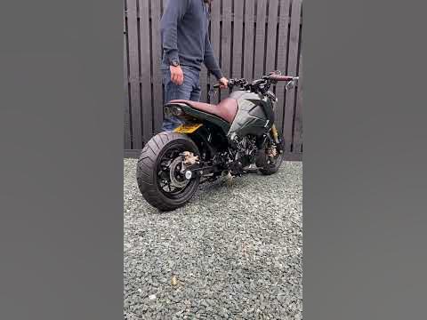 Bespoked Honda Grom (MSX) air suspension - YouTube