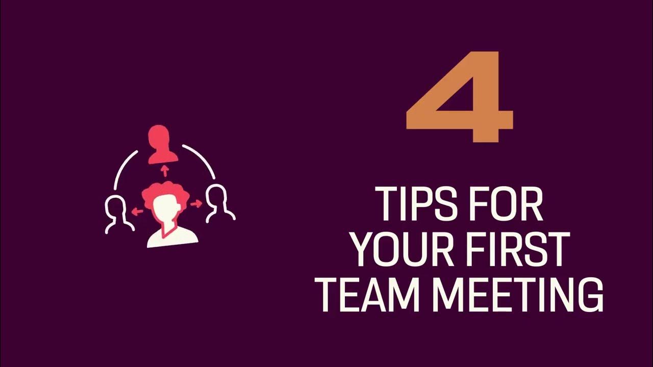 New Managers How to Run Your First Team Meeting Like a Pro YouTube