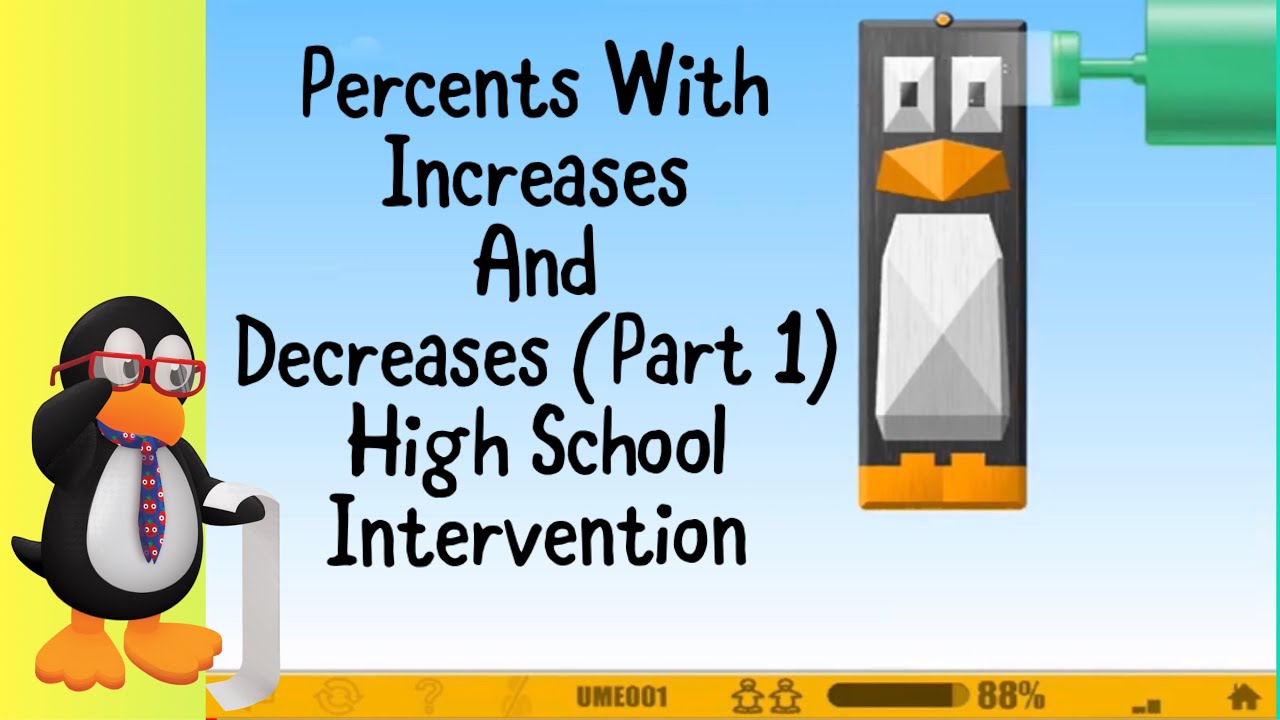 Percents With Increases And Decreases (Part 1) - 8th Grade ST Math ...