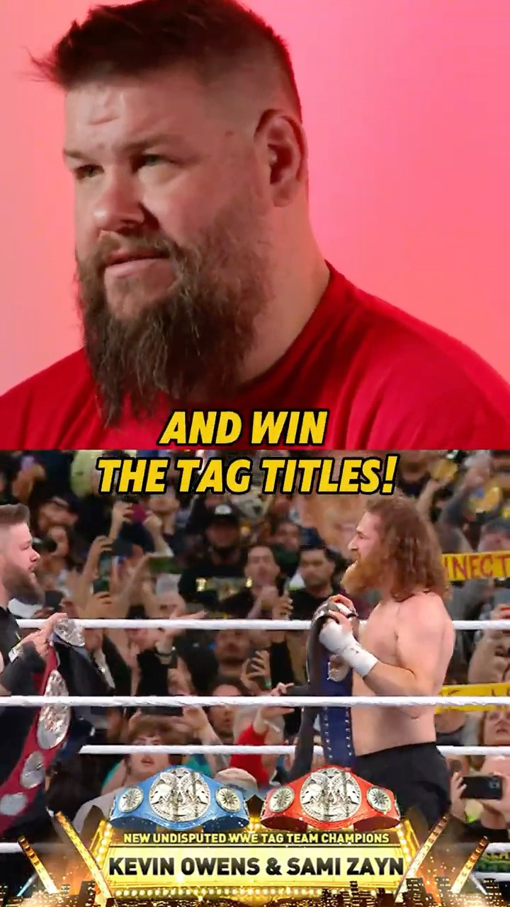 Winning Tag Titles in the Main Event of #WrestleMania was a dream that KO didn't even know he had!