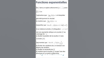 Exercice 12 - Fonctions exponentielles - Série 1 - 2BACSM - Exercices corrigés - 1209 @space2study