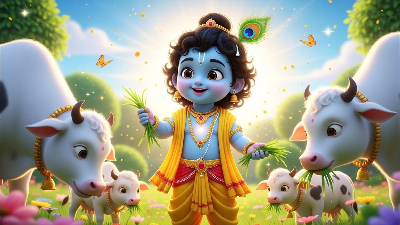 Little Krishna Songs l Choto So Mero Madan Gopal l Choti Choti Gaiya l Krishna Bhajan l Krishna Song