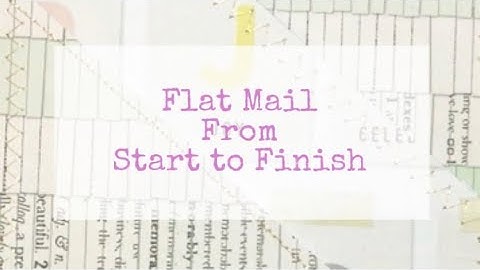 Flat Mail Pocket Tutorial from Start to Finish