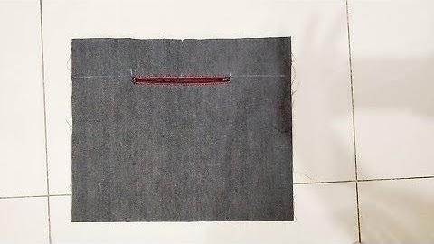 DIY bag making PART 3.How to make zipper pockets.