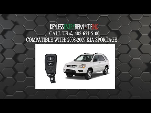 KiaSportageキーフォブバッテリーの交換方法2005-2010FCC ID NYOSEKS-07TX