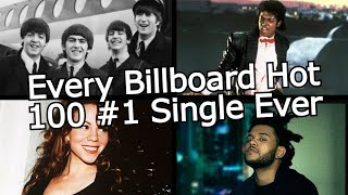 Every Billboard Hot 100 #1 Single Ever (1958-2024)