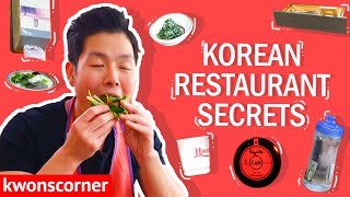 Korean Restaurant Secrets (How to Eat at a Korean Restaurant)