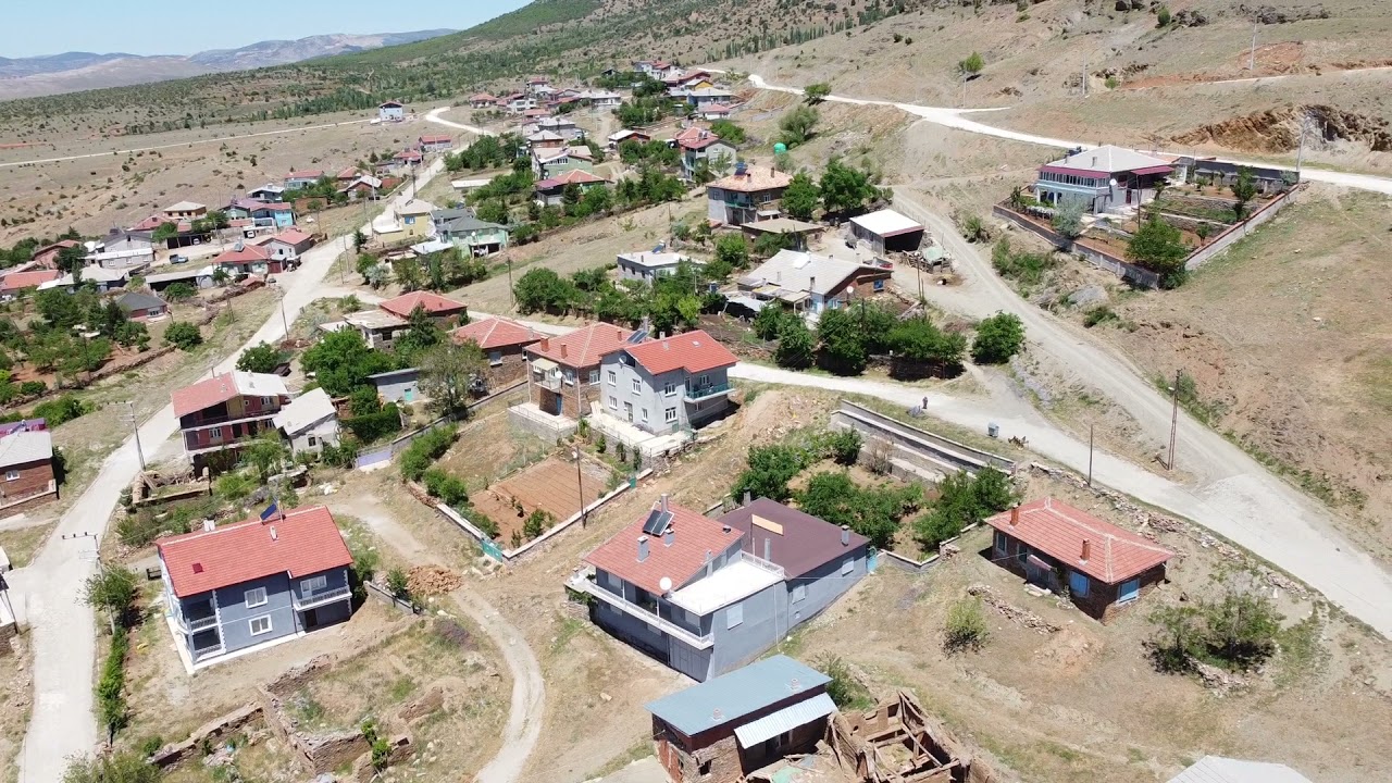 Konya Hüyük Burunsuz Mahallesi Havadan Görünüş Mayıs 2021