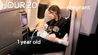 flying for 27 hours with a 1 year old... and pregnant