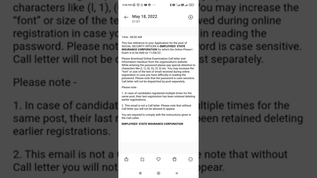 ESIC SSO Exam Date announced 11/06/2022