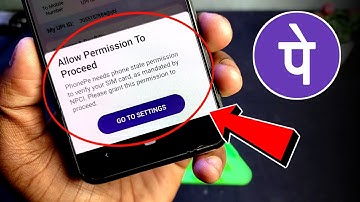 🔴Fix - Allow Permission To Proceed Phone Pe Problem Solve ⚡⚡
