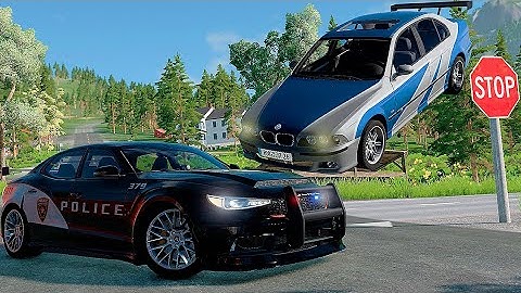 Police Chase and Epic Car Crashes | BeamNG.Drive #14