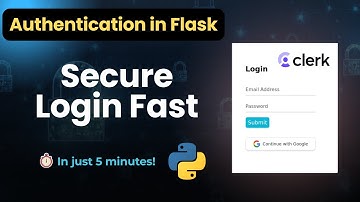 Flask + Clerk Authentication (Python) — Step-by-Step Secure Login (2025)