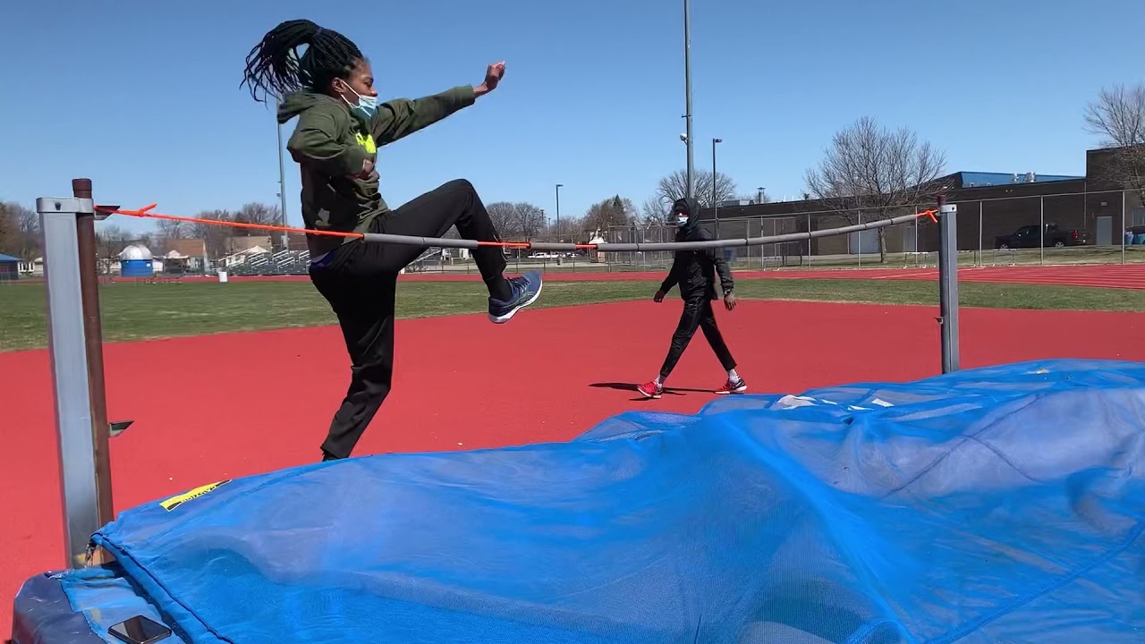 High jump practice YouTube