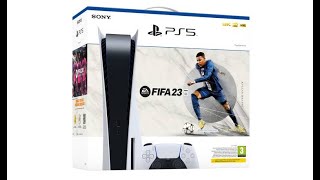 PlayStation 5 FIFA 23 bundle unboxing