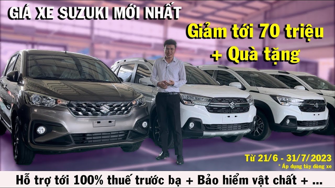Giá xe Suzuki giảm tới 70 triệu~ 100% thuế trước bạ, 1 năm bảo hiểm ...
