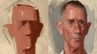 Portrait Painting From Life by Alex Tzavaras