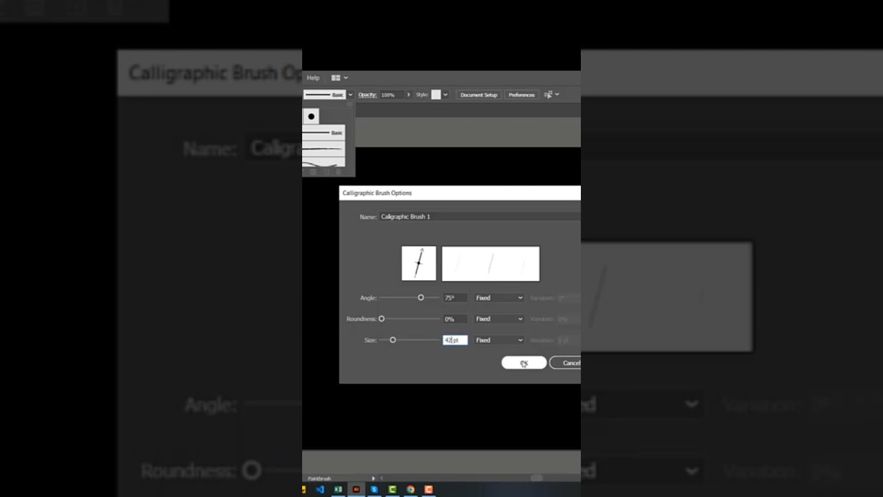 Create Brush for Arabic and Urdu calligraphy in illustrator