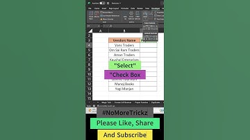 Excel Quick Tip: How to Apply Check Boxes in Seconds