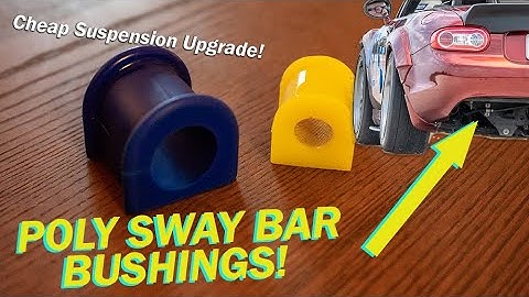 Upgraded Polyurethane Sway Bar Bushings Installed on My NC Miata