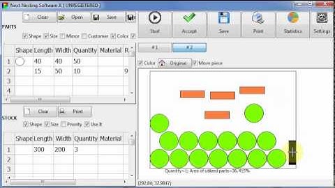 Manual arrange in Next Nesting Software X 2015