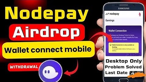Nodepay Mobile Wallet Connected 2nd Method.