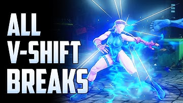 Street Fighter 5 Champion Edition - All V-Shift Break Attacks