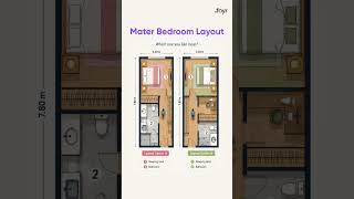 Layout A or B? Master bedroom design dilemma! 🏡✨ #bedroomlayout #homeimprovement #designideas