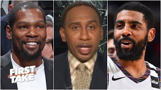 Stephen A. predicts the Nets will be a top-3 team in the East when KD \& Kyrie return | First Take