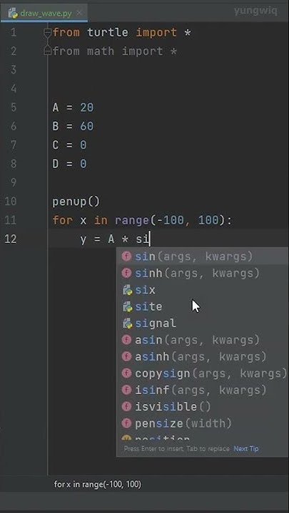 Drawing Waves in Python - YouTube