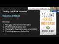Value Pricing &amp; Selling Price Increases