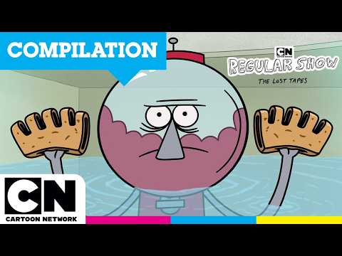 Burgers, Doughnuts & Food Disasters 🍩 🍔 | Regular Show: Lost Tapes | Cartoon Network UK