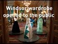 The Queen&#39;s wardrobe on display at Windsor Castle