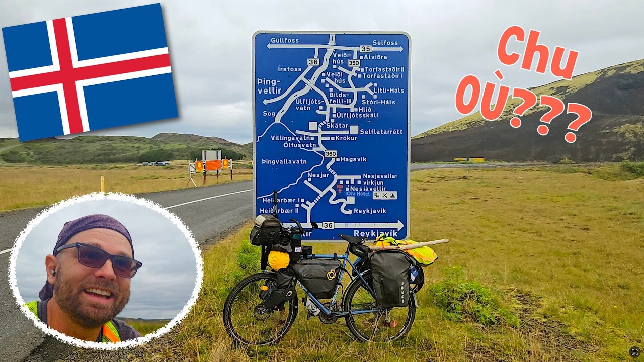 ISLANDE à VÉLO : Perdu entre deux plaques tectoniques!