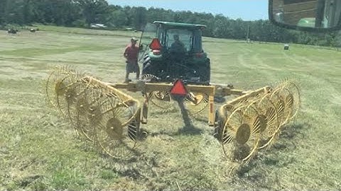 Time to rake and bale hay