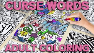 BAD WORDS adult coloring pages (FREE DOWNLOAD - PDF/JPEG)