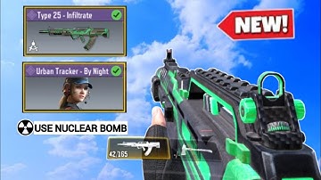 *NEW* EPIC TYPE 25 "INFILTRATE"+ Urban Tracker Unlocked ! TYPE 25 Best GamePlay With Nuke Cod Mobile