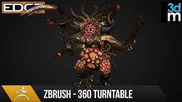 Zbrush Tutorial - Render a 360 Turntable for your Sculpts HD