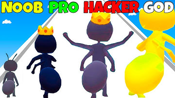 NOOB vs PRO vs HACKER vs GOD - Tiny Run 3D