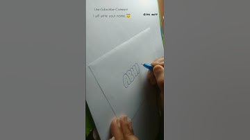 How to write ABHINAV in bubble letters #shorts #tutorial #fyp