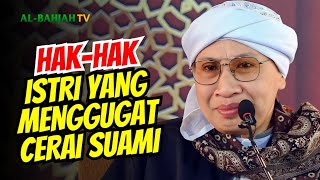 Hukum Istri Meminta Cerai karena tidak Dinafkahi Suami | Buya Yahya