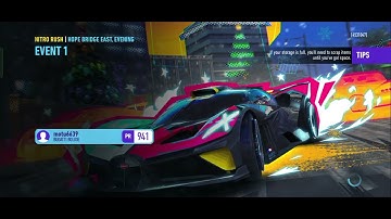 NFS No Limits: Bugatti Bolide Event gameplay #268 (Day 5) Part-1